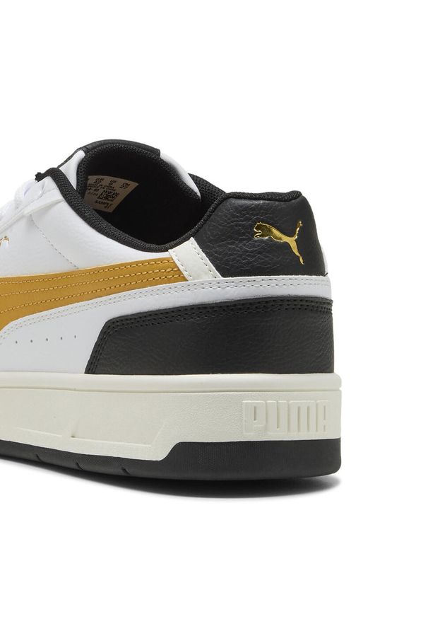 Puma - Sneakersy unisex Court Classico PUMA White Archive Gold Black Yellow. Kolor: czarny, biały, wielokolorowy, żółty