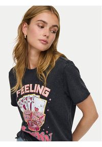 only - ONLY T-Shirt Lucy 15366031 Czarny Loose Fit. Kolor: czarny. Materiał: bawełna #4