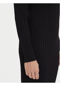 Morgan Sukienka dzianinowa 252-RMEXAS Czarny Slim Fit. Kolor: czarny. Materiał: syntetyk