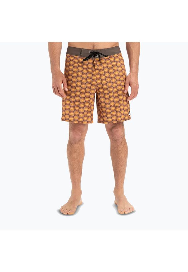 Szorty kąpielowe męskie Quiksilver Surfsilk Straight Leg 18". Kolor: pomarańczowy
