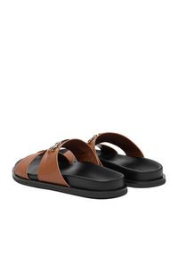 Nine West Klapki CEO-JDNW-05 Brązowy. Kolor: brązowy. Materiał: skóra #6