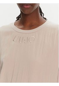 Liu Jo Sport Bluza TA5121 J5942 Beżowy Regular Fit. Kolor: beżowy. Materiał: wiskoza. Styl: sportowy #4