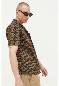 Hugo - HUGO koszula bawełniana męska regular. Materiał: bawełna #4