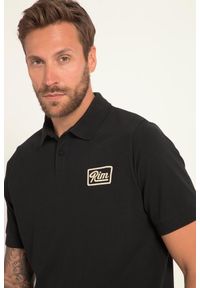 JAY-PI - Męska Koszulka polo FLEXNAMIC® odzież rowerowa rękaw 1/2 pika. Typ kołnierza: polo. Kolekcja: plus size. Kolor: czarny. Materiał: bawełna, elastan, materiał