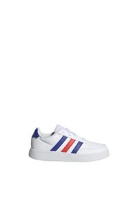 Adidas - Breaknet Lifestyle Court Lace Shoes. Okazja: na co dzień. Kolor: czerwony, biały, niebieski, wielokolorowy. Materiał: materiał. Sport: tenis #1