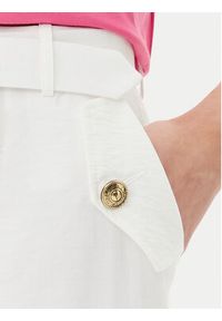 Versace Jeans Couture Spodnie materiałowe 78HAA109 Biały Wide Leg. Kolor: biały. Materiał: materiał