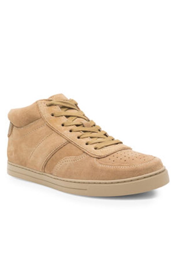 Gino Rossi Sneakersy OTSEGO-54 MI08 Brązowy. Kolor: brązowy. Materiał: zamsz, skóra