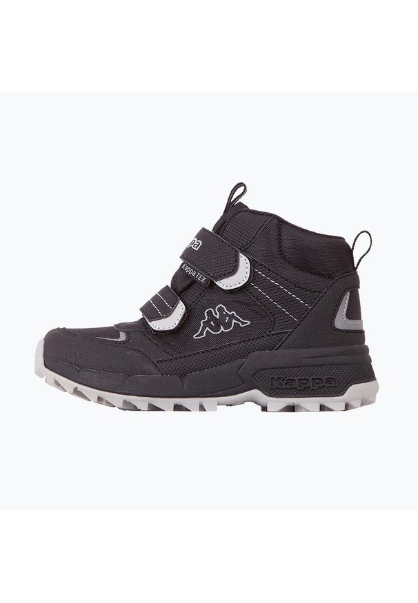 Buty do chodzenia dla dzieci Kappa 260905K1115. Zapięcie: rzepy. Kolor: czarny. Materiał: guma, materiał, tkanina, syntetyk. Szerokość cholewki: normalna