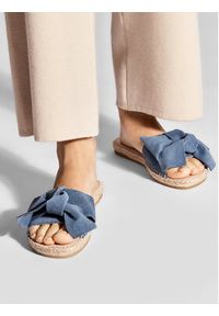Manebi Espadryle Sandals With Bow K 1.3 J0 Niebieski. Kolor: niebieski. Materiał: zamsz, skóra #3