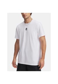 Koszulka męska Under Armour Curry Hvyweight Logo. Kolor: biały. Sport: fitness #1