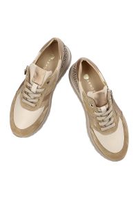 Brązowe Sneakersy Armodo Modne Obuwie Damskie Panterka. Kolor: brązowy. Materiał: jeans, materiał. Wzór: motyw zwierzęcy. Styl: elegancki #3