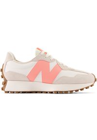 Buty damskie New Balance WS327AM – szare. Okazja: na co dzień. Kolor: szary. Materiał: syntetyk, skóra, dresówka, materiał, guma. Szerokość cholewki: normalna. Sezon: wiosna #1