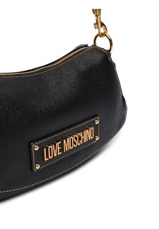 Love Moschino - LOVE MOSCHINO Torebka JC4288PP0OK1400A Czarny. Kolor: czarny. Materiał: skórzane