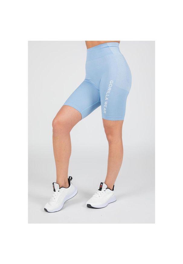 GORILLA WEAR - Selah Bezszwowe Cycling Szorty ight Niebieski. Kolor: niebieski. Sport: fitness