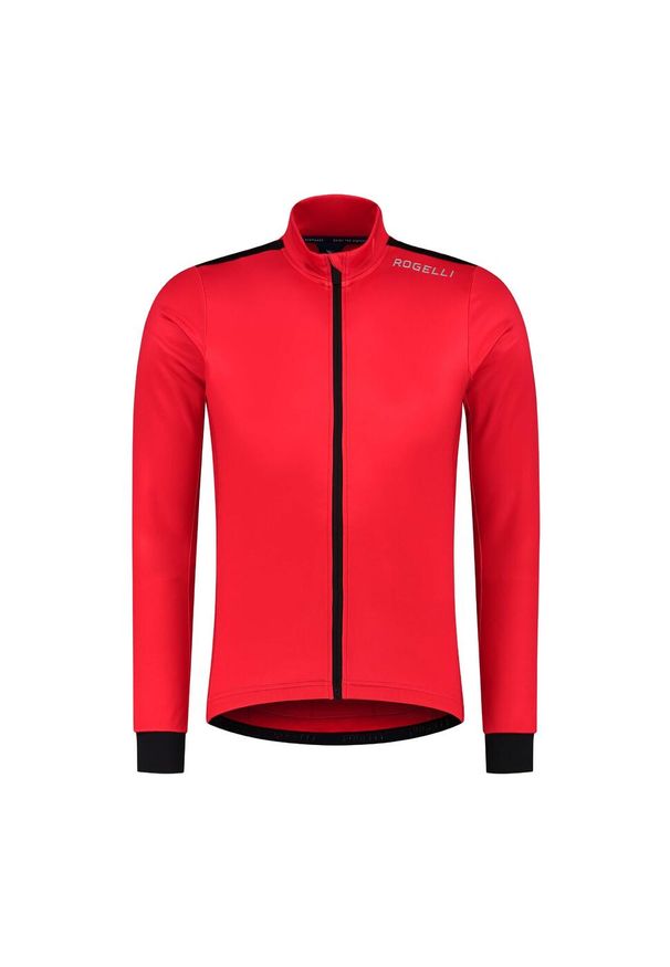 ROGELLI - Koszulka rowerowa męska Rogelli Core z długim rękawem. Kolor: czerwony. Długość rękawa: długi rękaw. Długość: długie. Sezon: jesień. Sport: kolarstwo
