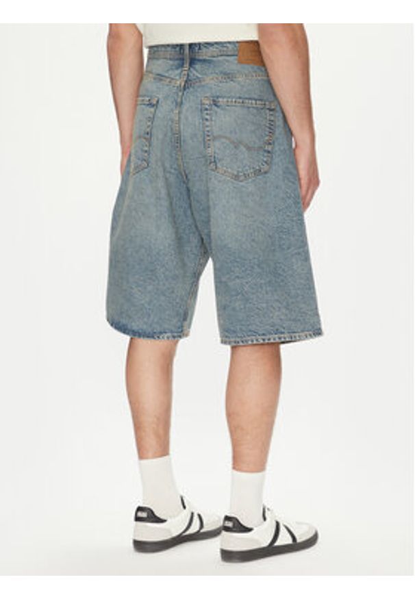 Jack & Jones - Jack&Jones Szorty jeansowe Iron 12272552 Niebieski Baggy Fit. Kolor: niebieski. Materiał: bawełna