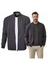 Wygodna, Rozpinana Bawełniana Bluza - Pako Jeans - Grafit. Materiał: poliester, bawełna #5
