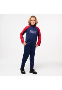 Dres dziecięcy Puma. Kolor: czerwony, wielokolorowy, niebieski. Materiał: dresówka. Styl: sportowy
