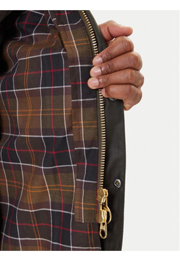 Barbour Kurtka przejściowa MWX0017OL99 Zielony Regular Fit. Kolor: zielony. Materiał: bawełna