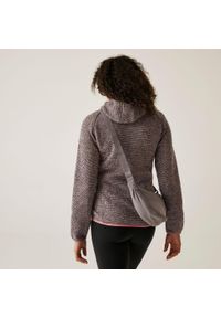 Regatta - Polar damski rozsuwany z kapturem Newhill. Typ kołnierza: kaptur. Kolor: różowy. Materiał: polar. Wzór: melanż #2