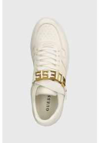Guess sneakersy TRANI kolor biały FM7TRA ELE12. Nosek buta: okrągły. Zapięcie: sznurówki. Kolor: biały. Materiał: guma #4