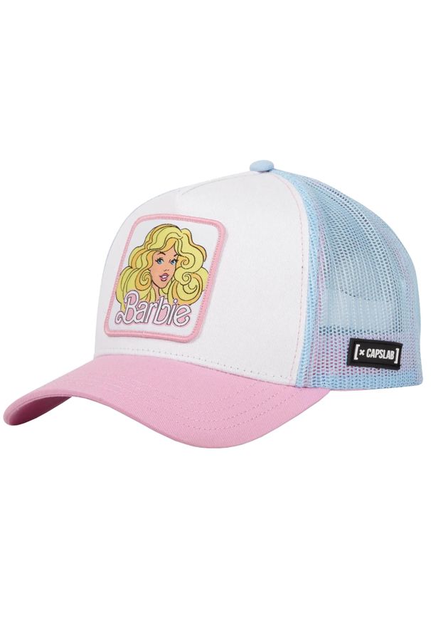 CapsLab - Czapka z daszkiem Capslab Barbie Snapback Trucker - CL/BA1/2/CT/BA17. Kolor: niebieski, wielokolorowy, biały