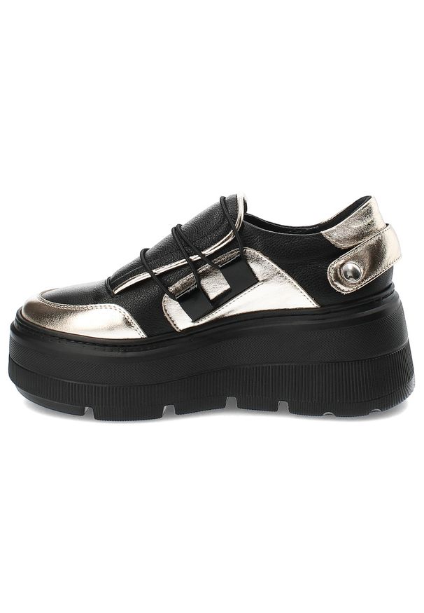 Czarne Sneakersy Armodo Modne Obuwie Damskie. Okazja: na co dzień. Kolor: czarny. Materiał: jeans, skóra. Styl: elegancki, casual