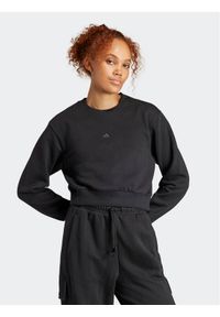 Adidas - adidas Bluza ALL SZN Fleece IW1225 Czarny Regular Fit. Kolor: czarny. Materiał: bawełna