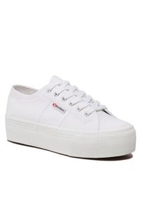 Superga Tenisówki 2790 Cotw Linea Up And Down S9111LW Biały. Kolor: biały. Materiał: materiał
