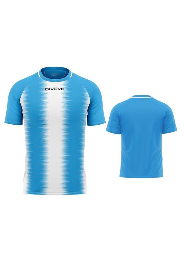 Koszulka Sportowa Givova Stripe XL - Oddychająca i Lekka. Kolor: niebieski, biały, wielokolorowy. Sport: piłka nożna
