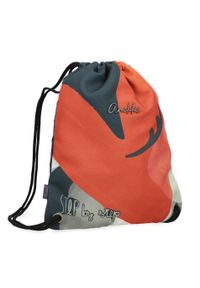 Worek damski Anekke, wykonany z lekkiego materiału tekstylnego z dekoracyjnym nadrukiem zamykany na ściągacz ze sznurkami, czerwony, 42474-002. Kolor: czerwony. Wzór: nadruk. Styl: casual, elegancki #8