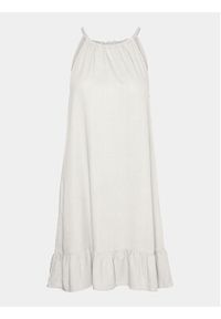 Vero Moda Sukienka letnia Mymilo 10303634 Biały Regular Fit. Kolor: biały. Materiał: wiskoza. Sezon: lato #6