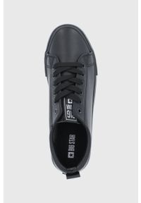 Big-Star - Big Star Tenisówki damskie kolor czarny. Nosek buta: okrągły. Zapięcie: sznurówki. Kolor: czarny. Materiał: guma
