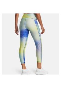 Legginsy treningowe damskie Under Armour 1365338014. Kolor: wielokolorowy, niebieski, szary. Materiał: syntetyk, materiał