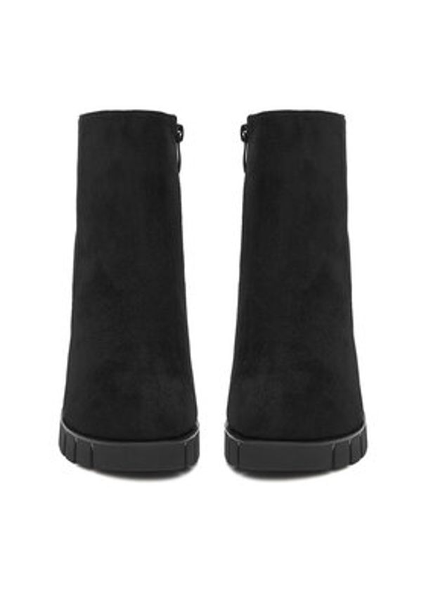 DeeZee Botki HX16041A-139 Czarny. Kolor: czarny. Materiał: materiał