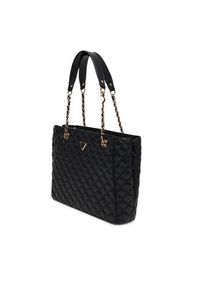 Guess Torebka Giully II HWQG96 73240 Czarny. Kolor: czarny. Materiał: skórzane
