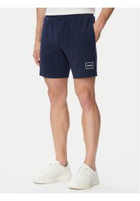 Hugo - HUGO Szorty sportowe Laze 50525247 Granatowy Regular Fit. Kolor: niebieski. Materiał: bawełna. Styl: sportowy #1