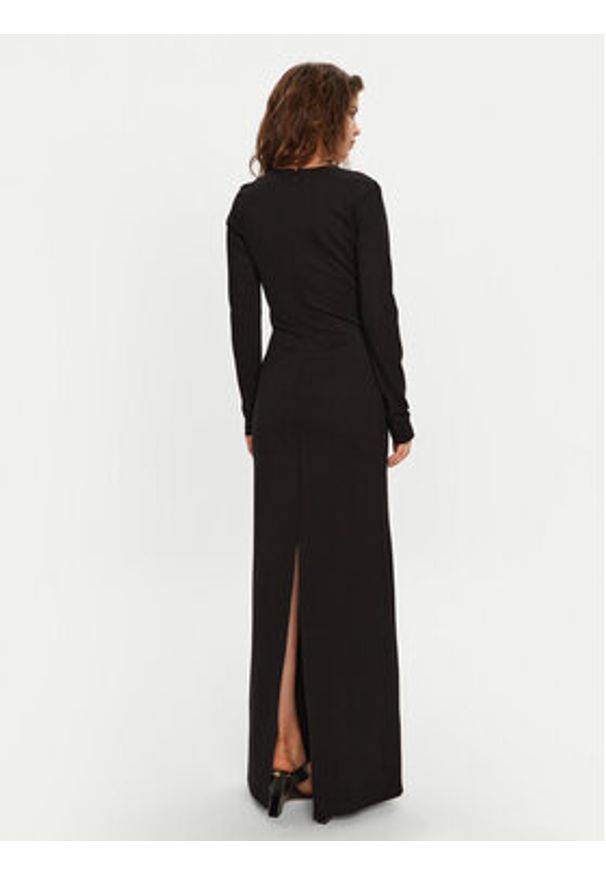 STAUD Sukienka wieczorowa Kris R24P2194PT Czarny Slim Fit. Kolor: czarny. Materiał: wiskoza. Styl: wizytowy