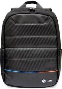 Plecak BMW Plecak LAPTOP 16" BMW Carbon&Nylon Tricolor (BMBP15PUCARTCBK) czarne. Kolor: czarny. Materiał: nylon