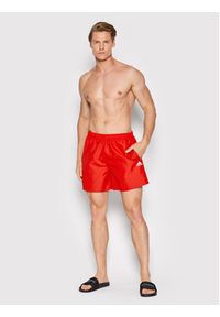 Adidas - adidas Szorty kąpielowe Solid Swim HA0384 Czerwony Regular Fit. Kolor: czerwony. Materiał: syntetyk #5