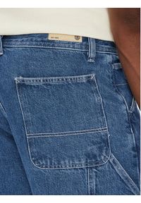 Element Szorty jeansowe Carpenter ELYDS00102 Niebieski Relaxed Fit. Kolor: niebieski. Materiał: bawełna