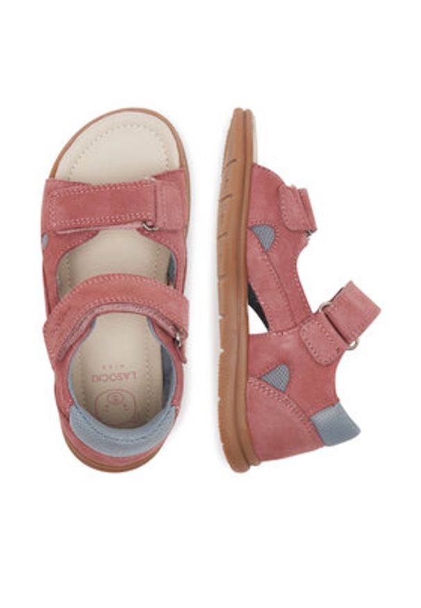 Lasocki Kids Sandały LINEA CI12-LINEA-02(III)DZ Różowy. Kolor: różowy. Materiał: skóra, zamsz