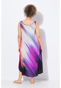 ULLA POPKEN - Damskie Sukienka krój trapezowy dekolt w serek bez rękawów. Typ kołnierza: dekolt w serek. Kolekcja: plus size. Kolor: czarny. Materiał: materiał, wiskoza. Długość rękawa: bez rękawów. Typ sukienki: trapezowe. Styl: sportowy #2