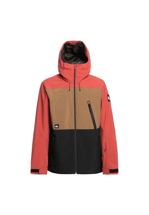 Kurtka snowboardowa męska Quiksilver Sycamore. Kolor: czerwony, brązowy, wielokolorowy. Sport: snowboard