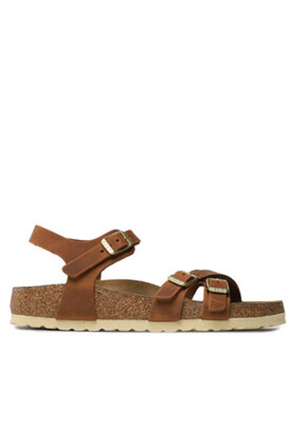 Birkenstock Sandały Kumba 1021489 Brązowy. Kolor: brązowy. Materiał: syntetyk