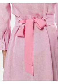 Marella Sukienka letnia Estasi 2413221094 Różowy Regular Fit. Kolor: różowy. Materiał: len. Sezon: lato #4