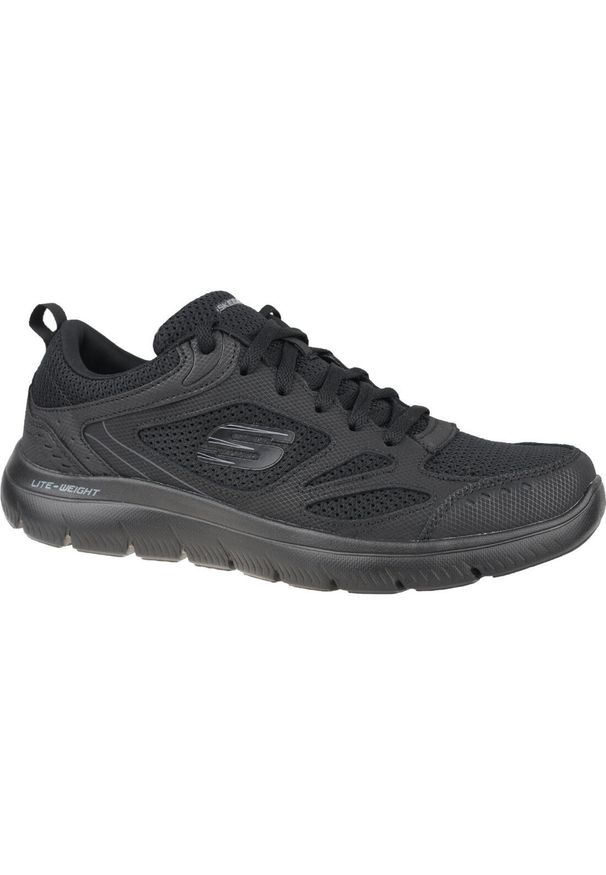 skechers - Skechers Summits-South Rim, męskie buty treningowe, Czarne. Okazja: na co dzień. Kolor: czarny. Sport: fitness