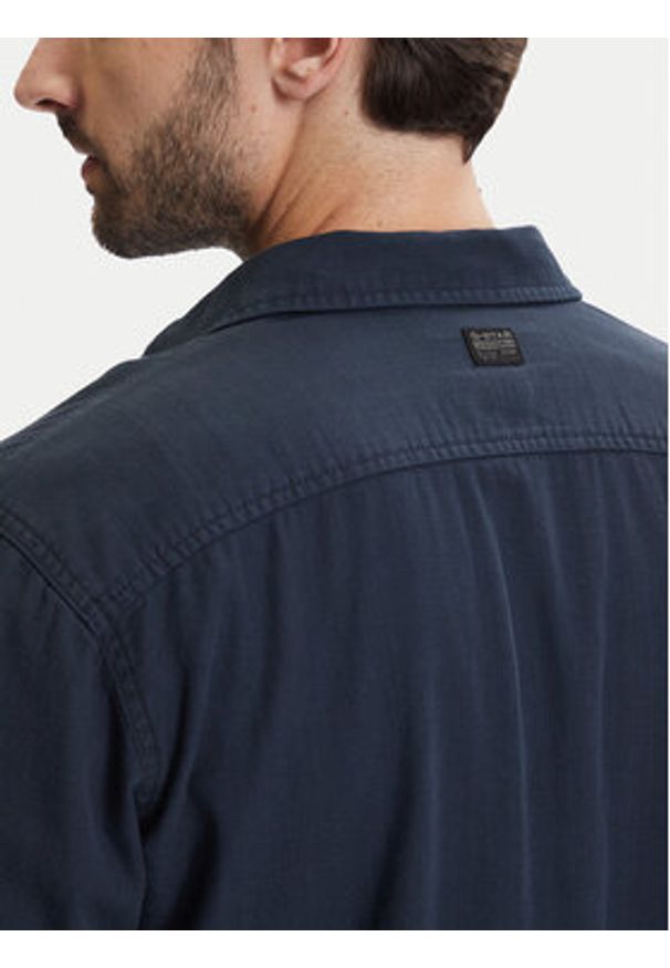 G-Star RAW - G-Star Raw Koszula Clean D25196-D454 Granatowy Regular Fit. Kolor: niebieski. Materiał: bawełna