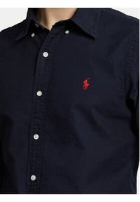 Polo Ralph Lauren Koszula Bsr 710772290 Granatowy Custom Fit. Typ kołnierza: polo. Kolor: niebieski. Materiał: bawełna #11