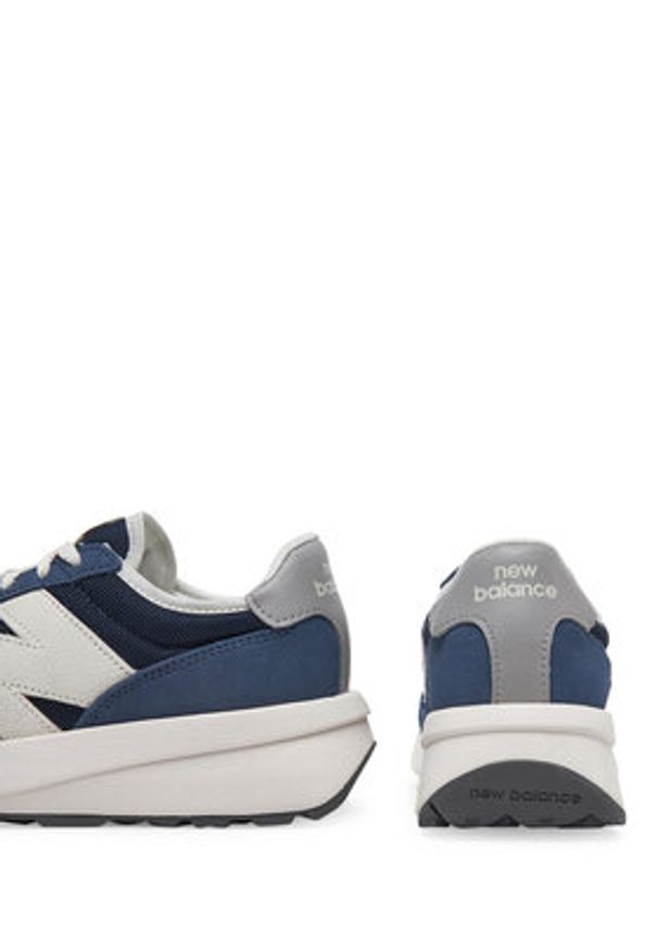 New Balance Sneakersy GS370AG Granatowy. Kolor: niebieski. Materiał: zamsz, skóra